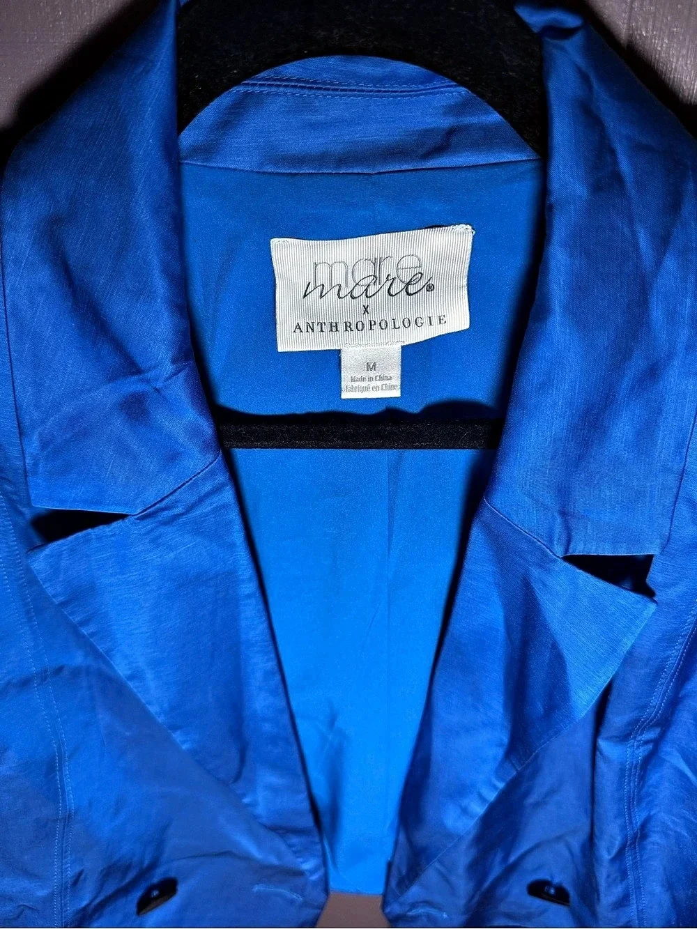 Anthropologie blue blazer